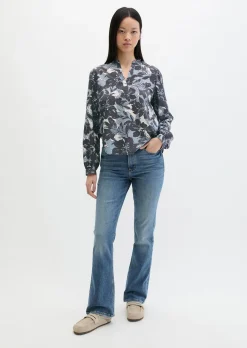 Print-Bluse regular aus TENCEL™ Lyocell