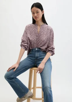 Print-Bluse regular aus TENCEL™ Lyocell
