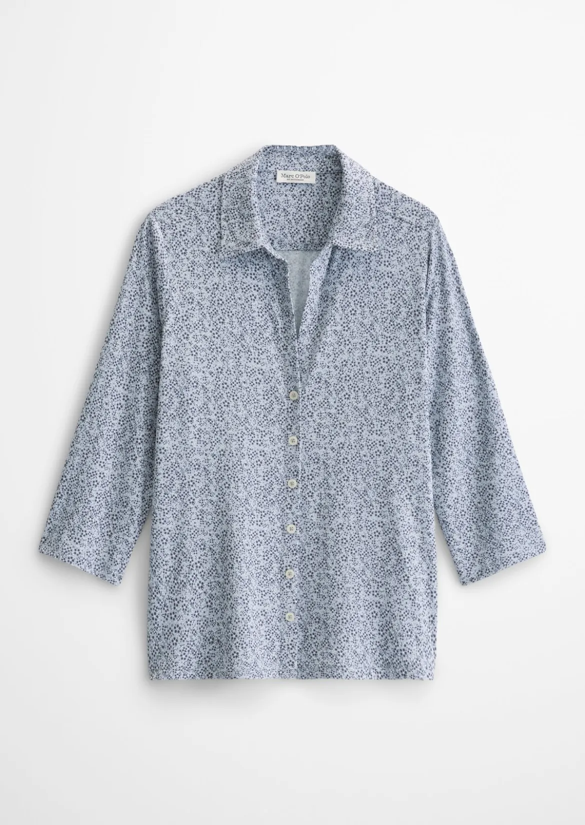 Print-Jerseybluse regular aus LENZING™ ECOVERO™