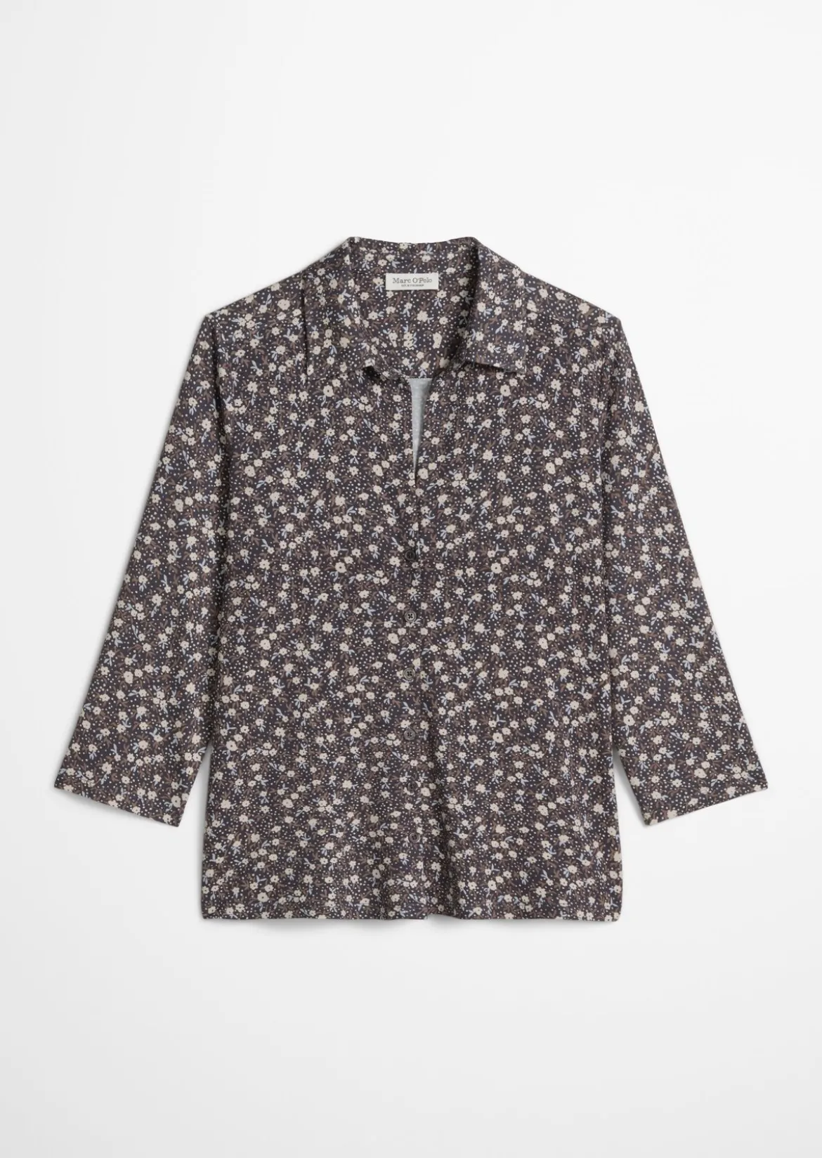 Print-Jerseybluse regular aus LENZING™ ECOVERO™