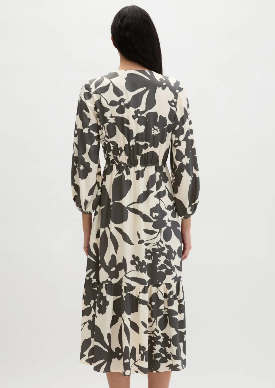 Print-Kleid flared aus LENZING™ ECOVERO™