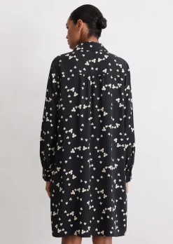 Print-Kleid loose aus LENZING™ ECOVERO™