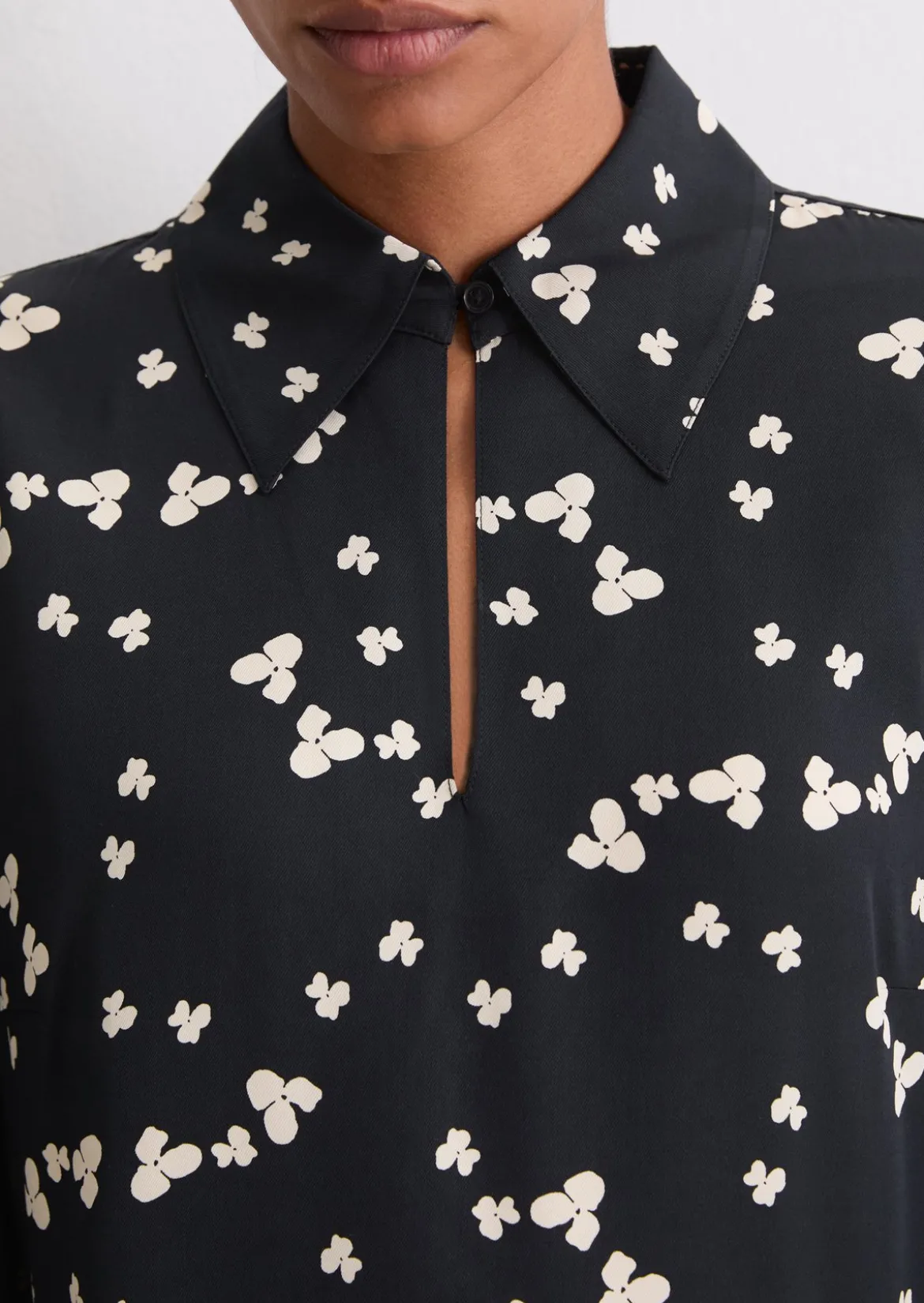 Print-Kleid loose aus LENZING™ ECOVERO™