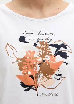Print-T-Shirt loose aus leichtem Single Jersey