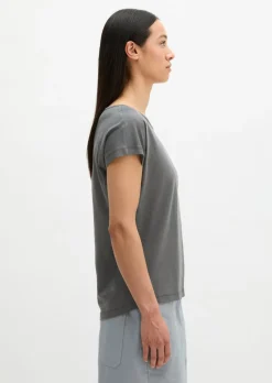 Print-T-Shirt loose aus leichtem Single Jersey