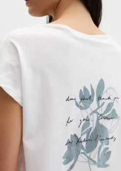 Print-T-Shirt loose aus leichtem Single Jersey