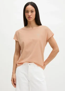 Print-T-Shirt loose aus leichtem Single Jersey