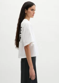 Print-T-Shirt loose aus regenerativer Bio-Baumwolle
