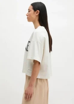 Print-T-Shirt loose aus regenerativer Bio-Baumwolle