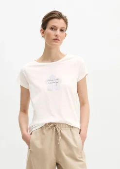 Print-T-Shirt regular aus leichtem Single Jersey