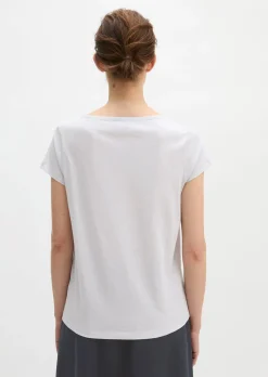 Print-T-Shirt regular aus leichtem Single Jersey