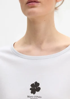 Print-T-Shirt regular aus leichtem Single Jersey