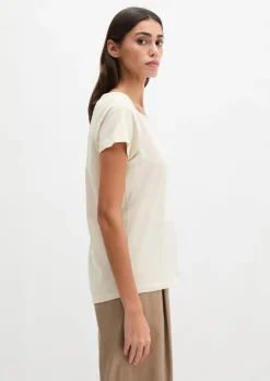 Print-T-Shirt regular aus leichtem Single Jersey