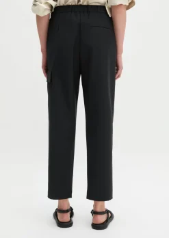 Pull-On-Cargo-Pants regular aus Schurwolle-Stretch-Mix