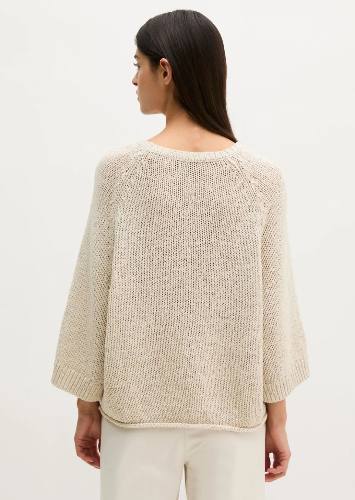 Pullover loose aus Bändchengarn