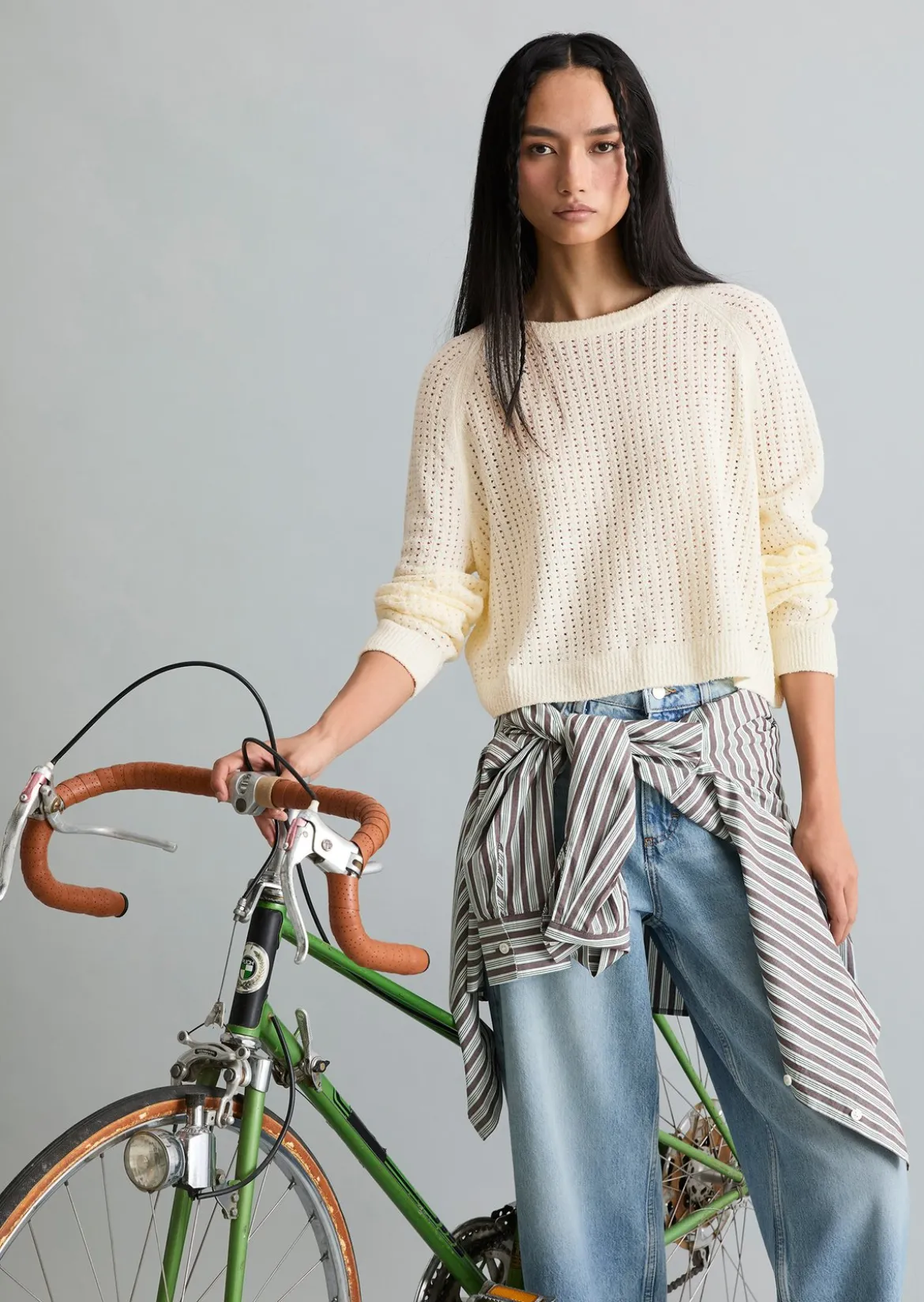 Pullover loose aus weichem Organic Cotton-Mix
