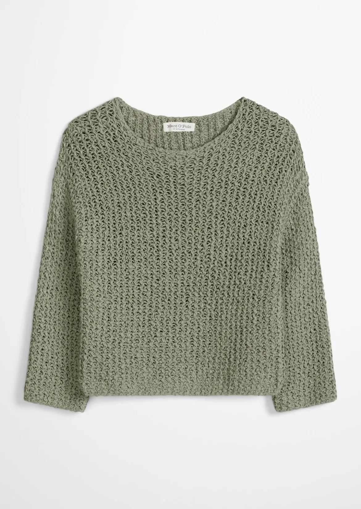 Pullover loose cropped aus Organic-Cotton-Mix-Slub