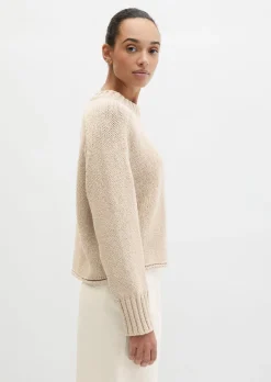 Pullover oversize aus hochwertigem Baumwoll-Mix
