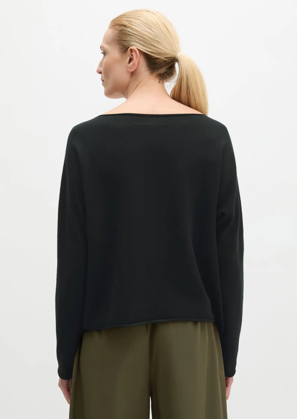 Pullover oversized aus reinem Baumwollgarn