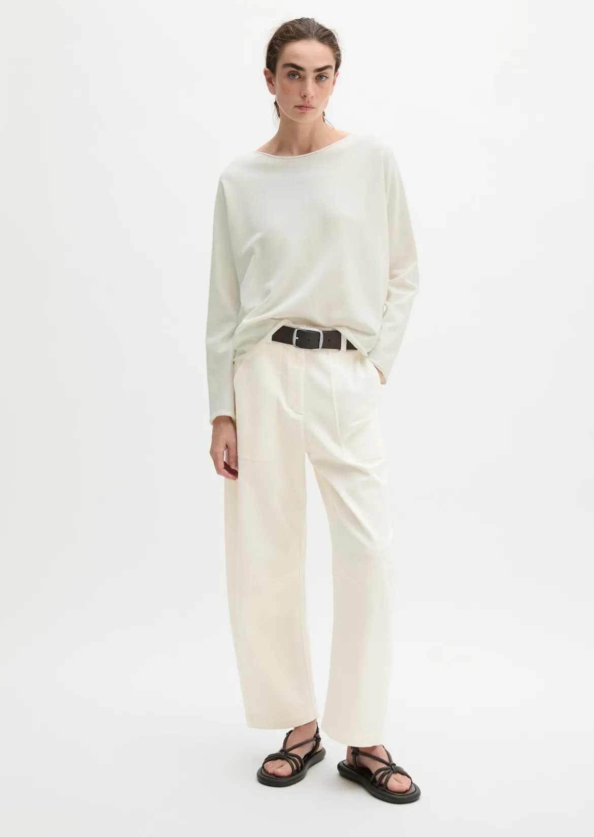 Pullover oversized aus reinem Baumwollgarn