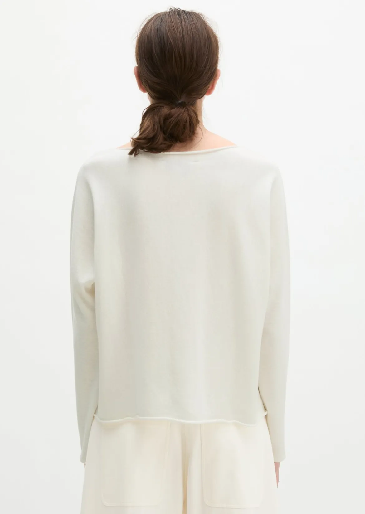 Pullover oversized aus reinem Baumwollgarn