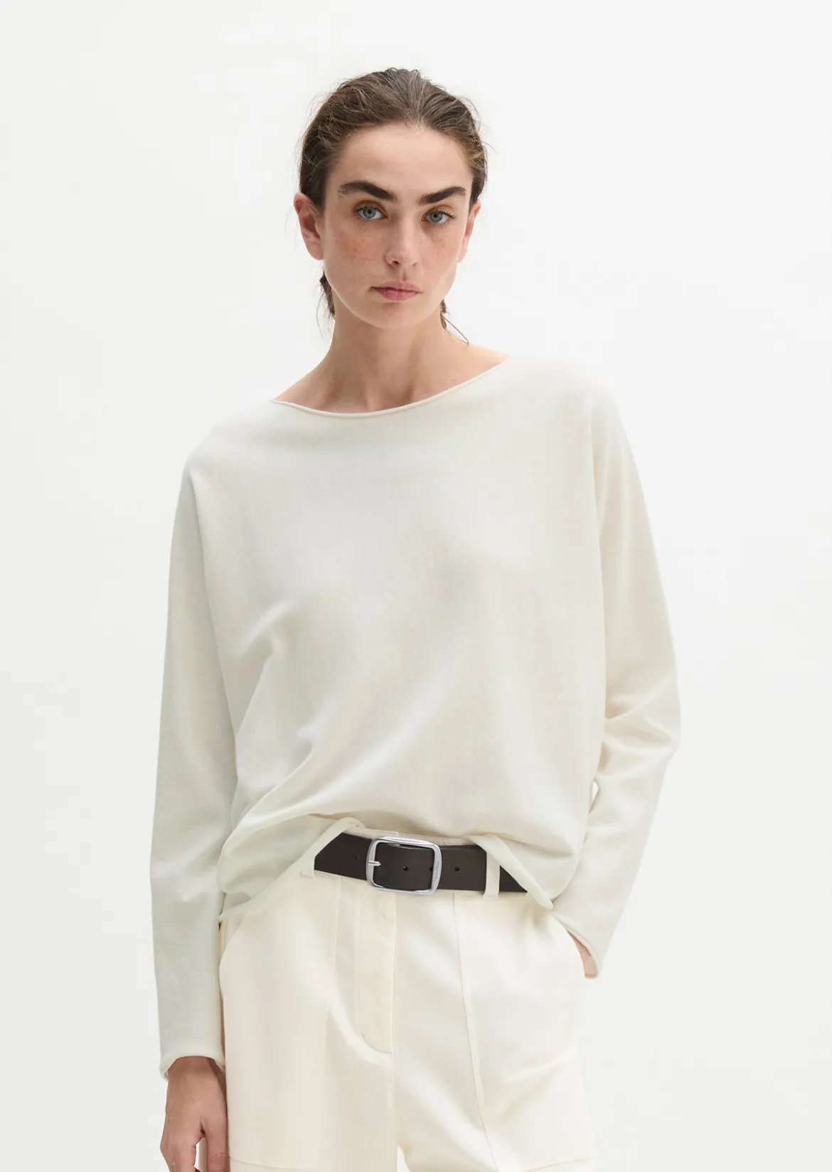 Pullover oversized aus reinem Baumwollgarn