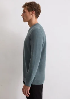 Pullover regular aus Bio-Baumwoll-Piqué
