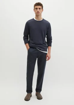 Pullover regular aus Bio-Baumwolle und Leinen