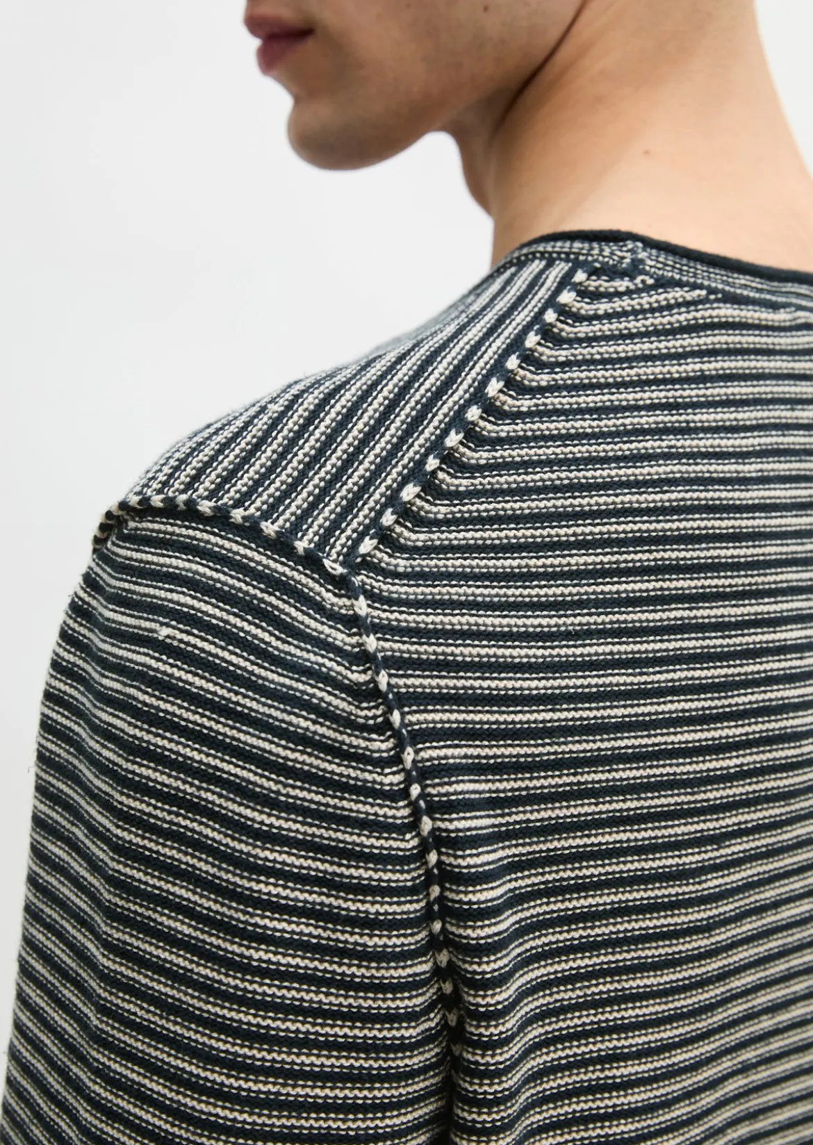 Pullover regular aus Bio-Baumwolle und Leinen