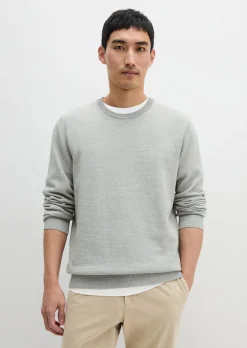 Pullover regular aus Bio-Baumwoll-Piqué