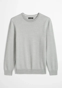 Pullover regular aus Bio-Baumwoll-Piqué