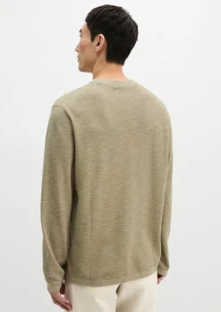 Pullover regular aus Bio-Baumwolle und Leinen