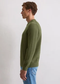 Pullover regular aus Bio-Baumwoll-Piqué