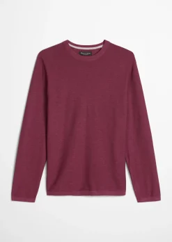 Pullover regular aus Bio-Baumwolle und Leinen