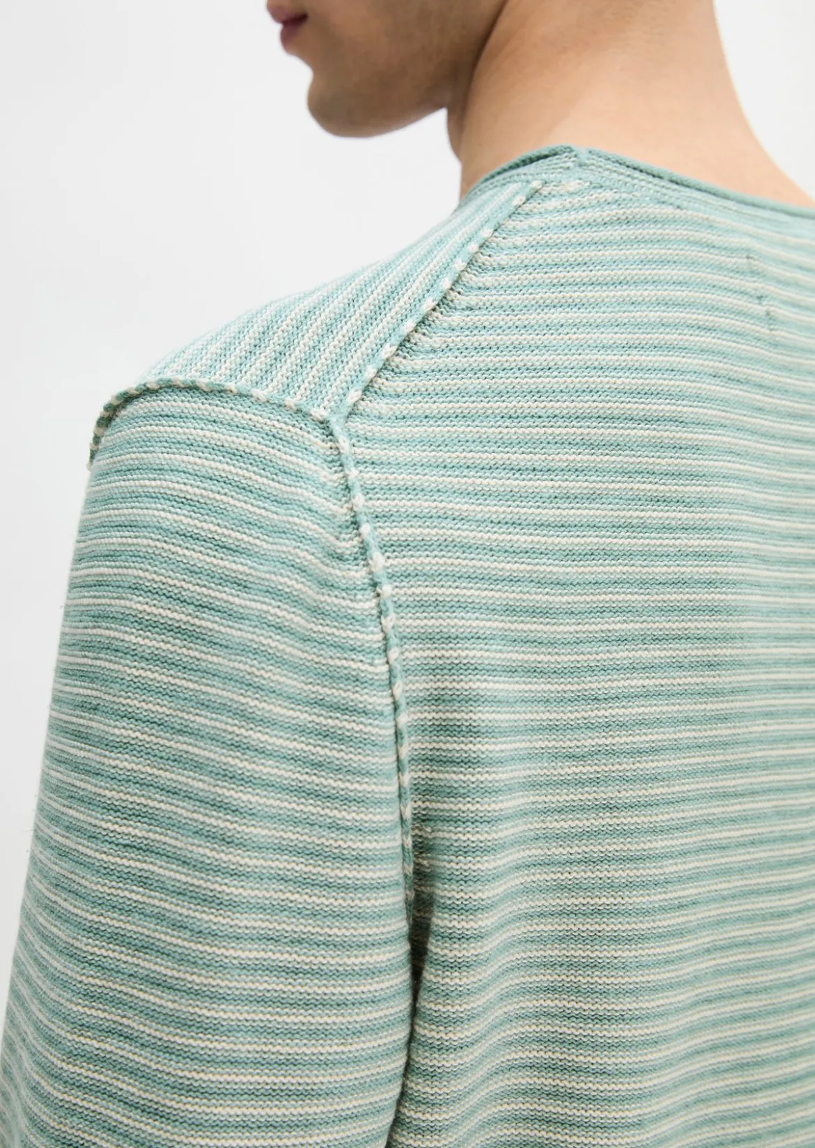 Pullover regular aus Bio-Baumwolle und Leinen
