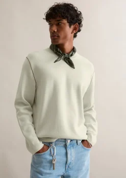 Pullover regular aus Double-Face-Cotton