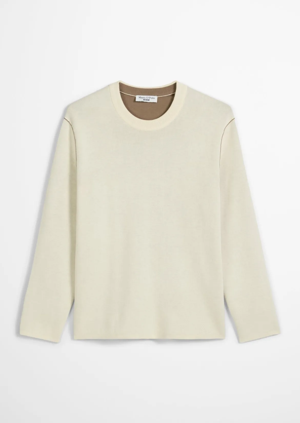 Pullover regular aus Double-Face-Cotton