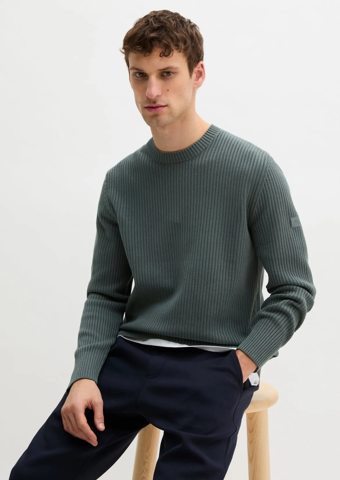 Pullover regular aus reiner Bio-Baumwolle