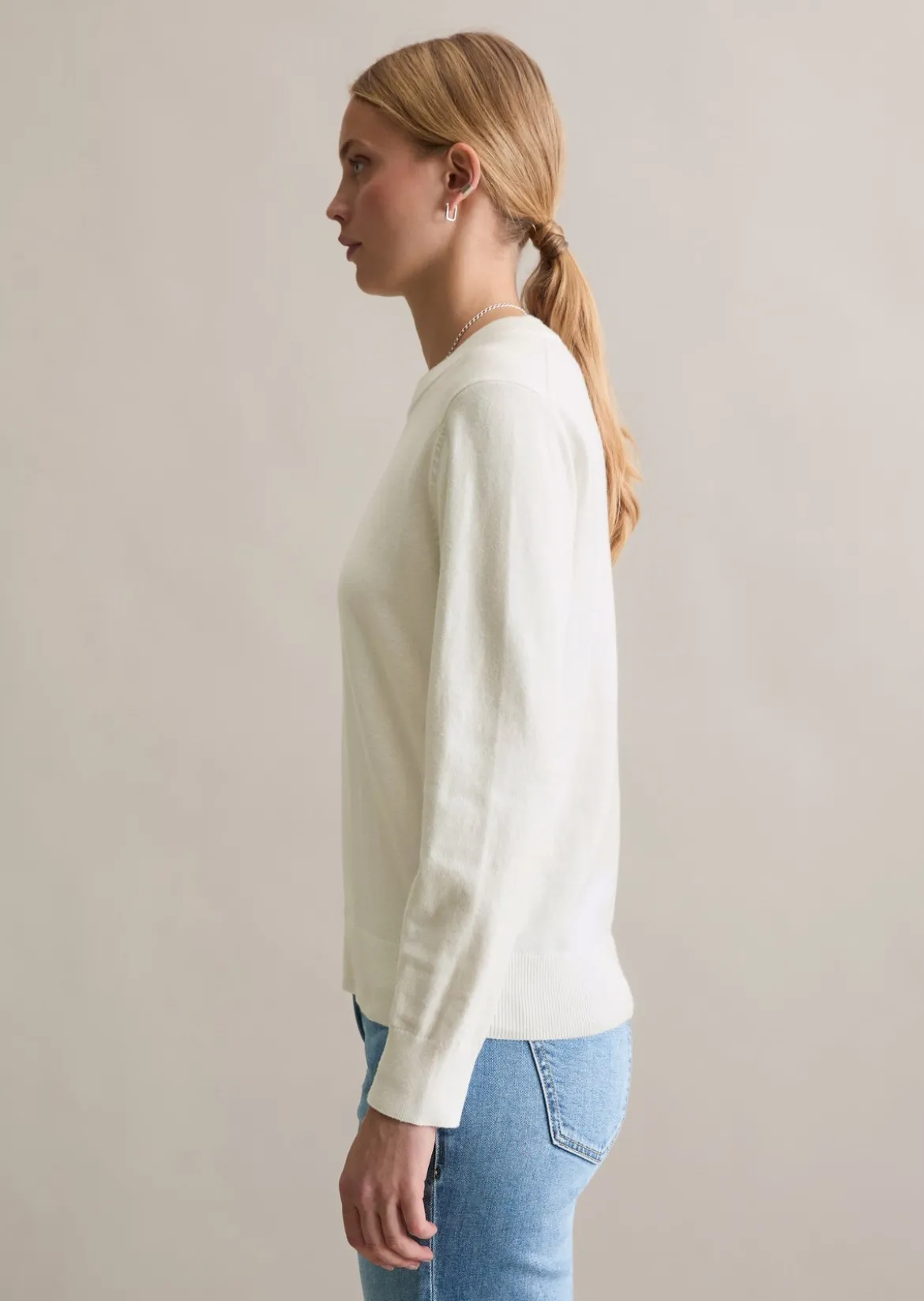 Pullover regular aus Soft Cotton Stretch