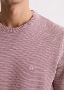 Pullover regular mit feiner Piqué-Struktur