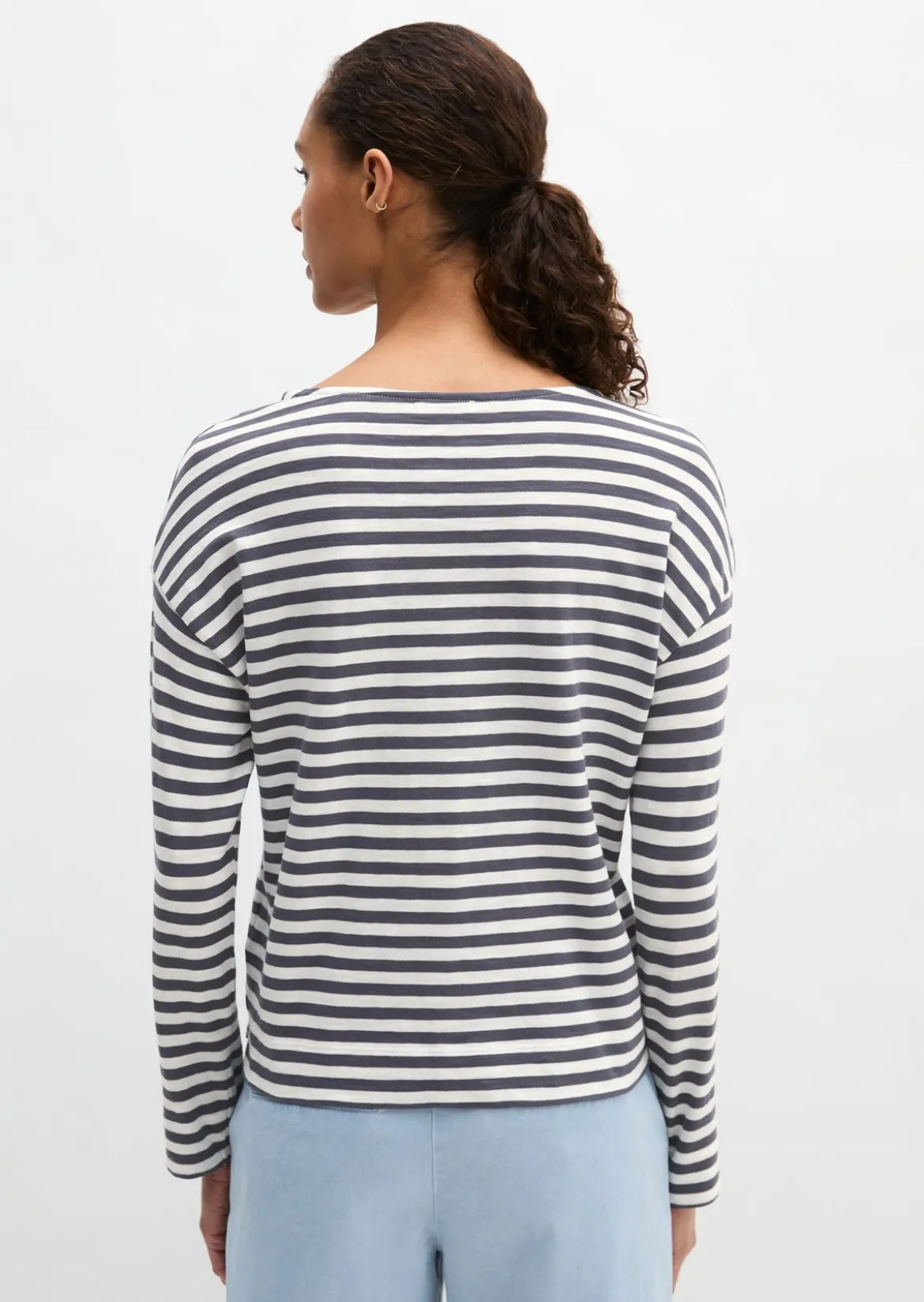 Ringel-Longsleeve regular aus Slubjersey