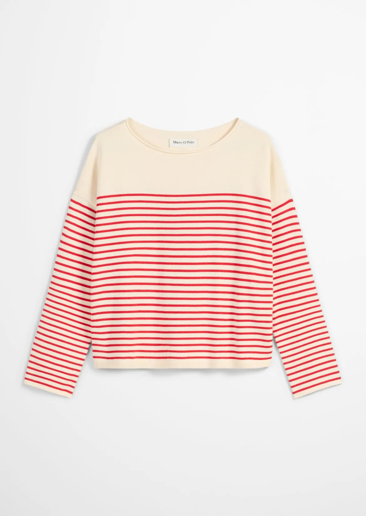 Ringelpullover loose aus reiner Bio-Baumwolle