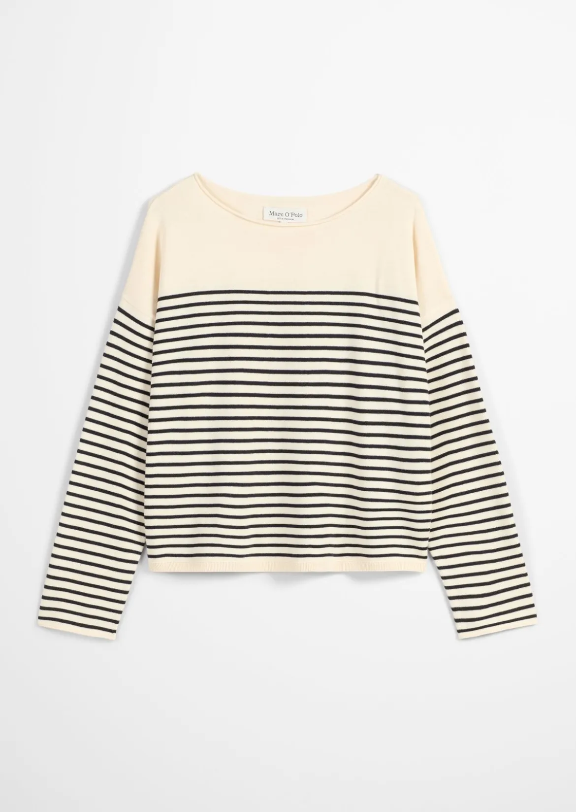 Ringelpullover loose aus reiner Bio-Baumwolle