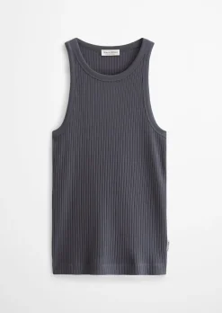Ripp-Jersey-Top regular mit TENCEL™ Modal