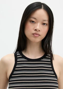 Ripp-Top slim aus Organic Cotton-Lyocell-Mix