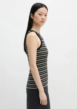 Ripp-Top slim aus Organic Cotton-Lyocell-Mix