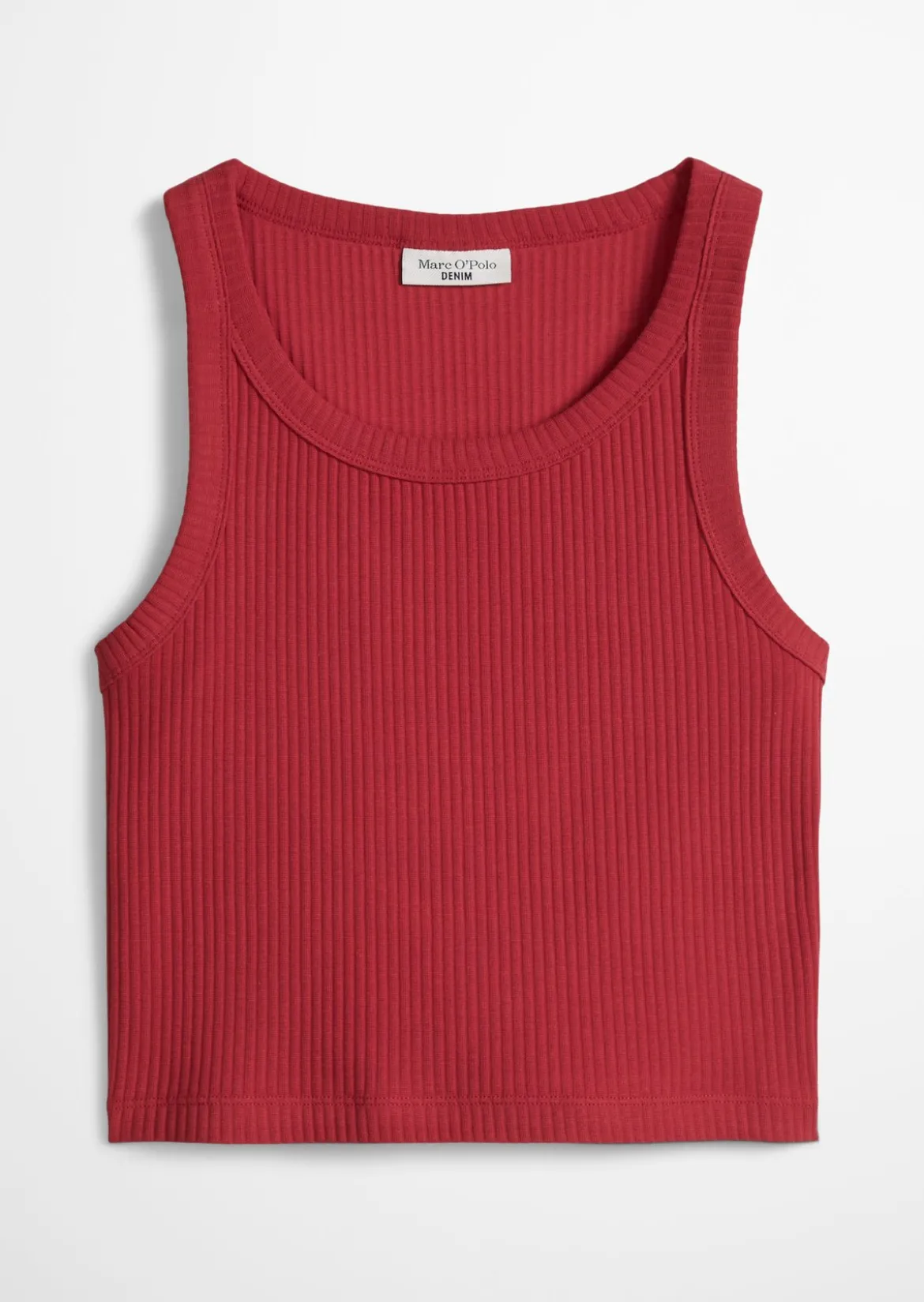 Ripp-Top slim cropped aus Stretch-Jersey