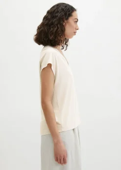 Ärmellose Jerseybluse relaxed aus LENZING™ ECOVERO™