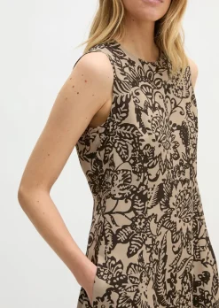Ärmelloses Kleid fitted aus LENZING™ ECOVERO™