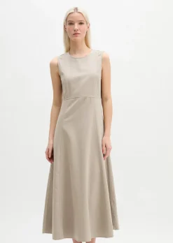 Ärmelloses Kleid regular aus Organic-Cotton-Lyocell-Leinen-Mix